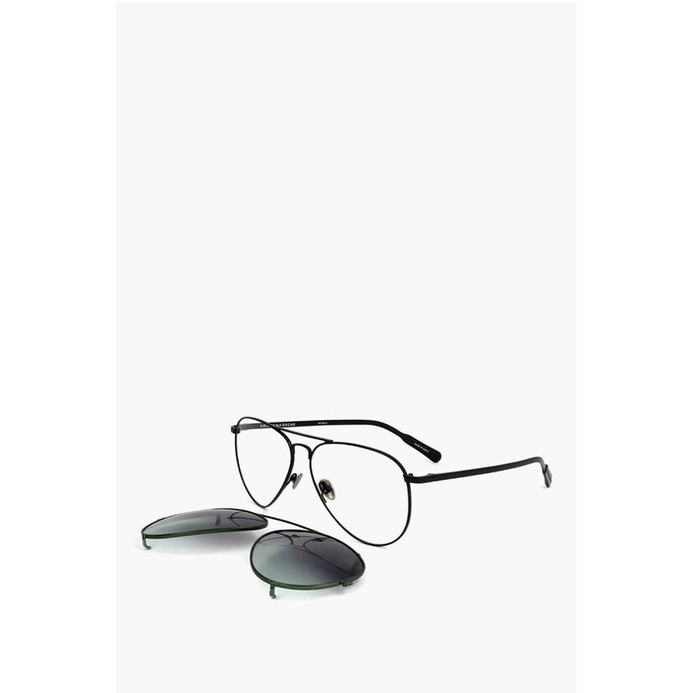 Linda Farrow KRIS VAN ASSCHE Aviator Sunglasses with Removable Mask