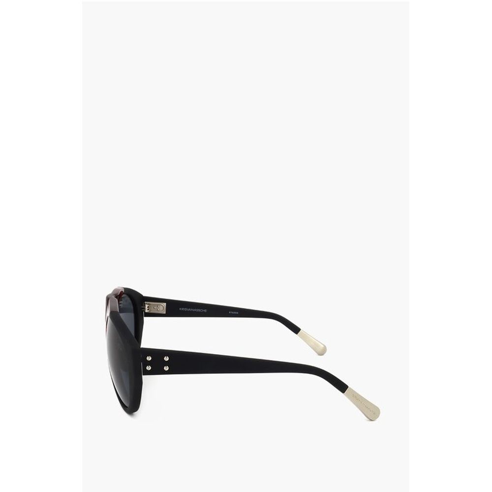 Linda Farrow KRIS VAN ASSCHE Aviator Sunglasses with Two-tone Frame