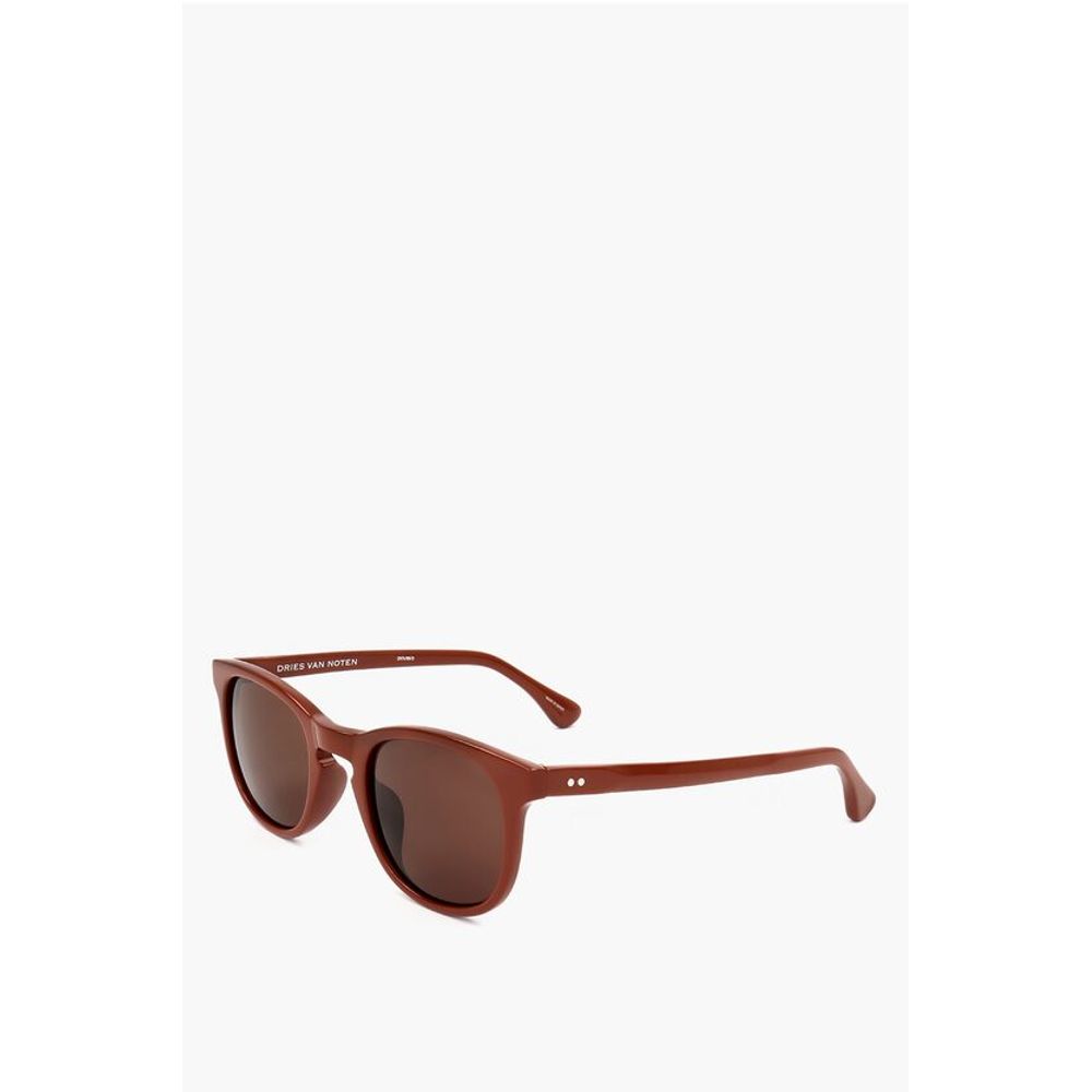 Linda Farrow DRIES VAN NOTEN Wayfarer Sunglasses with Ton-sur-ton Lenses