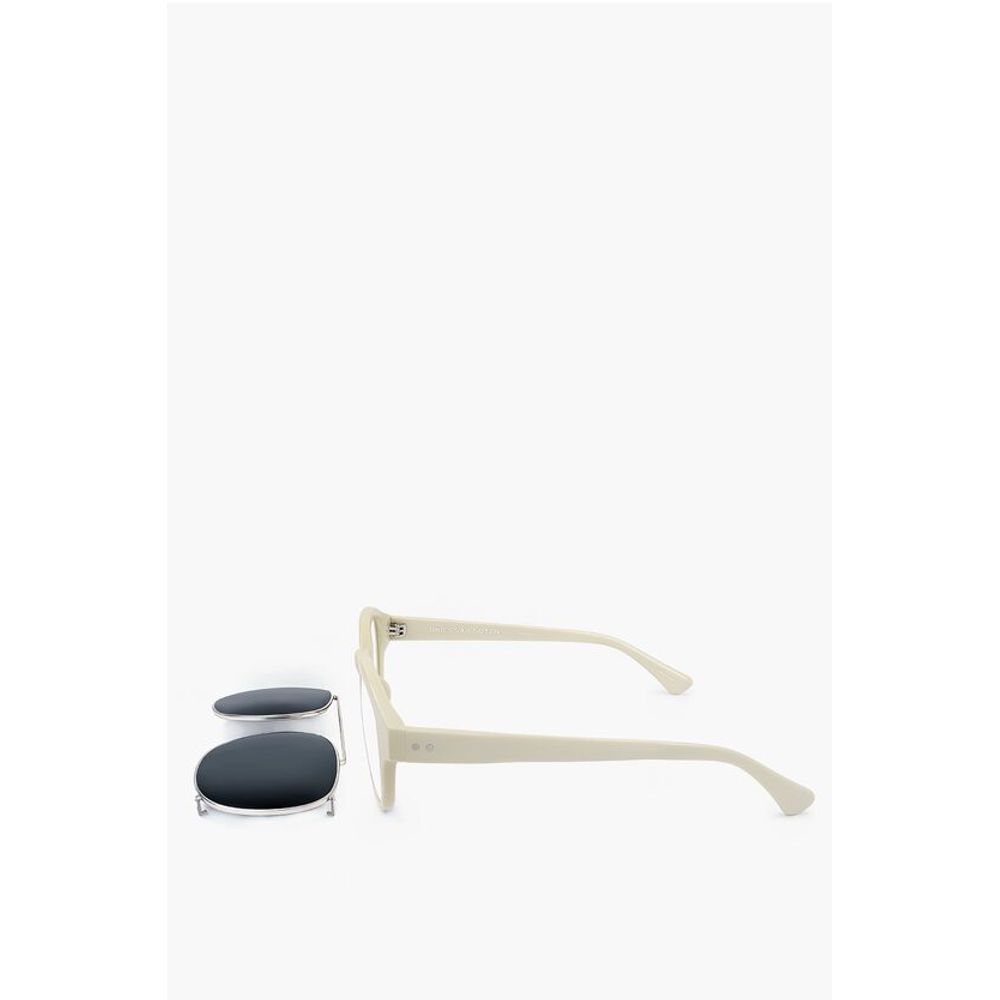 Linda Farrow DRIES VAN NOTEN Wayfarer Sunglasses with Removable Mask