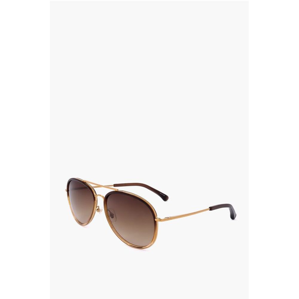 Linda Farrow DRIES VAN NOTEN Aviator Sunglasses with Gradient Lenses