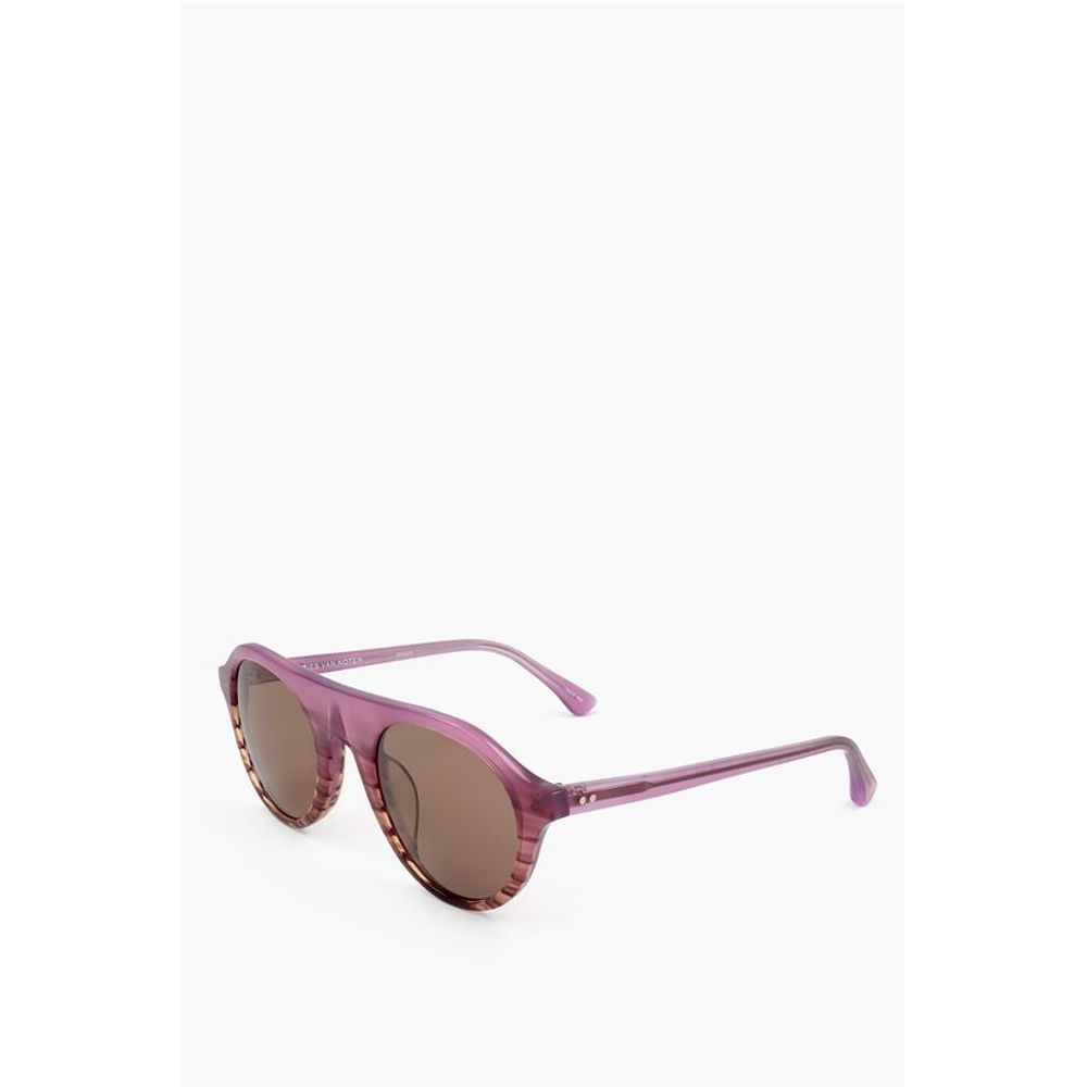 Linda Farrow DRIES VAN NOTEN Aviator Sunglasses with Patterned Frame