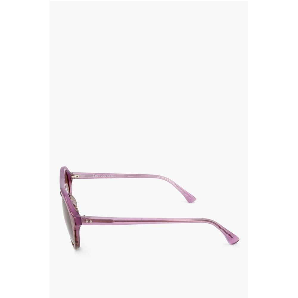 Linda Farrow DRIES VAN NOTEN Aviator Sunglasses with Patterned Frame