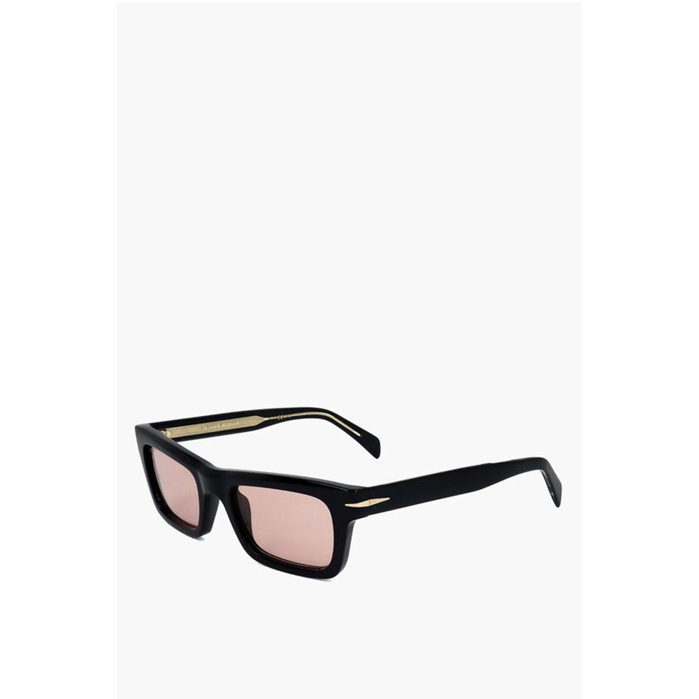 David Beckham Rectangular Sunglasses with Pinkish Lenses