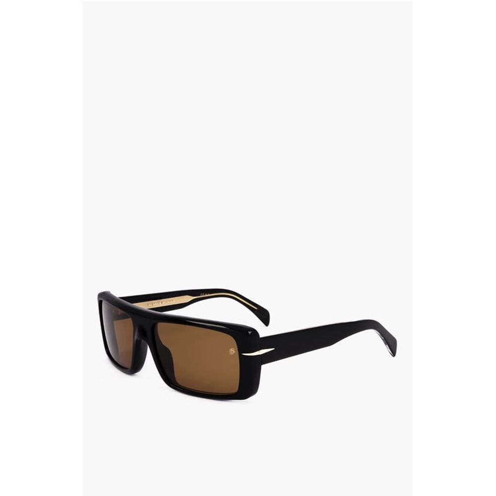 David Beckham Shield Sunglasses with Thick Rods