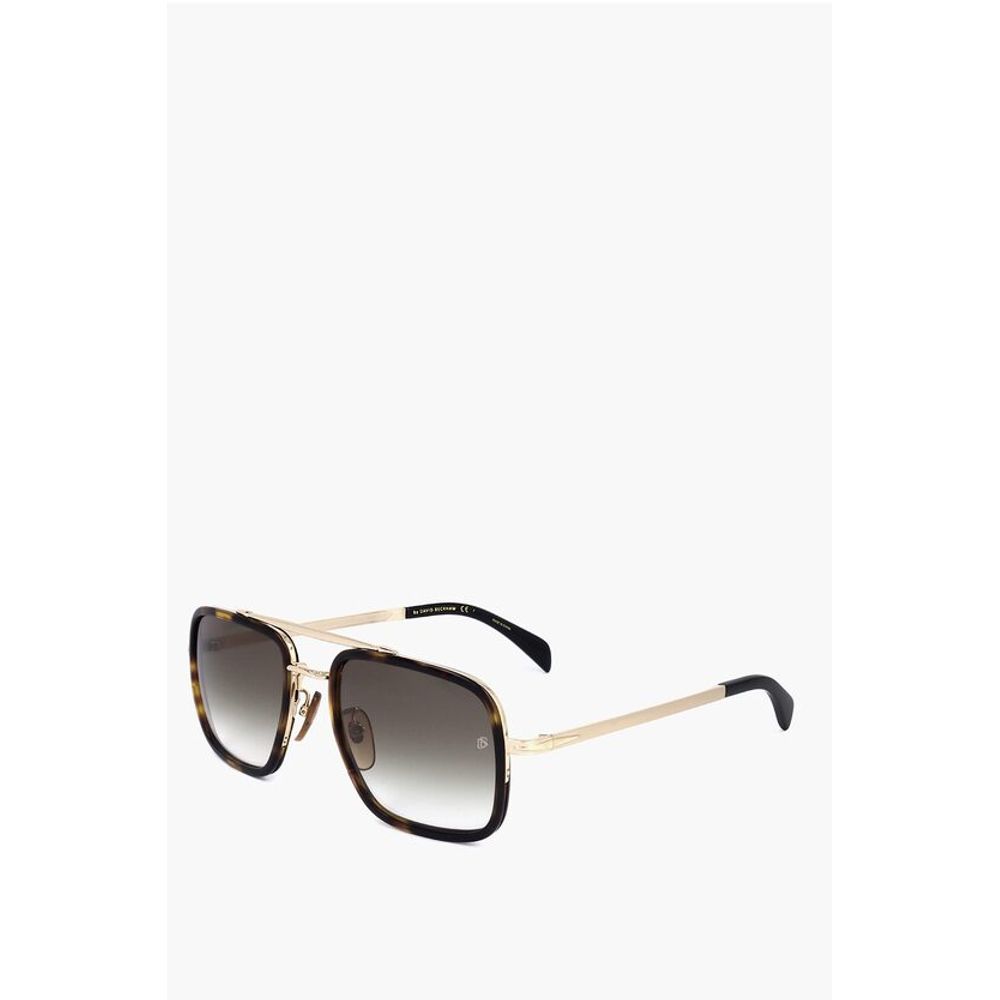 David Beckham Tortoiseshell Aviator Sunglasses with Gradient Lenses
