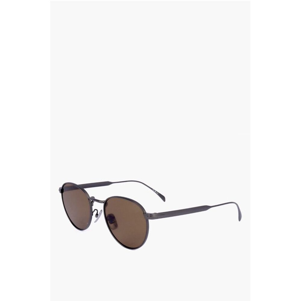 David Beckham Metal-framed Sunglasses with Orange Lenses