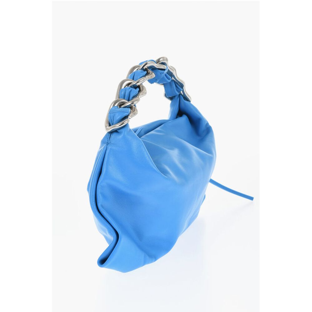 Burberry Leather Shoulder Bag With Chain