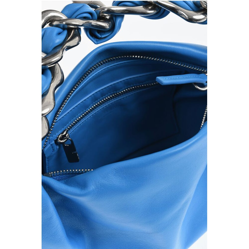 Burberry Leather Shoulder Bag With Chain