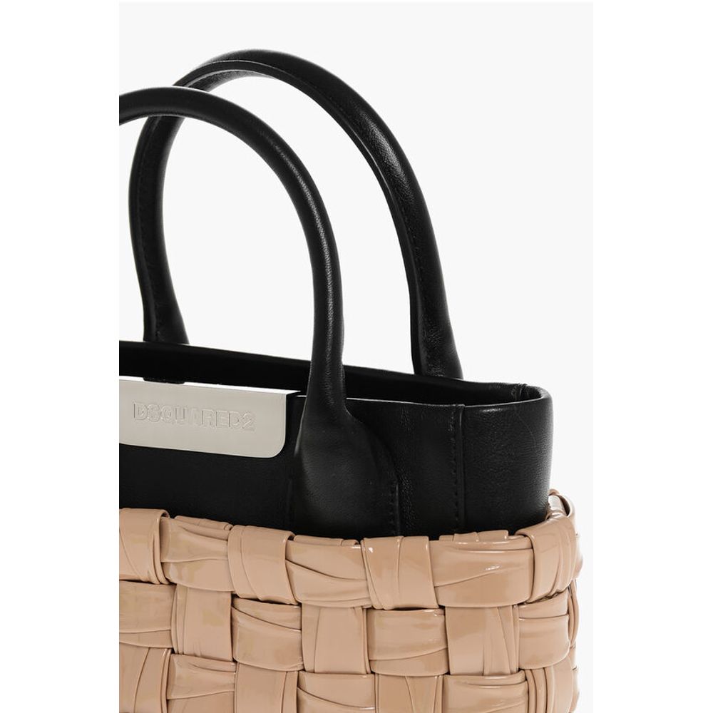 Dsquared² Woven Leather Tote Bag