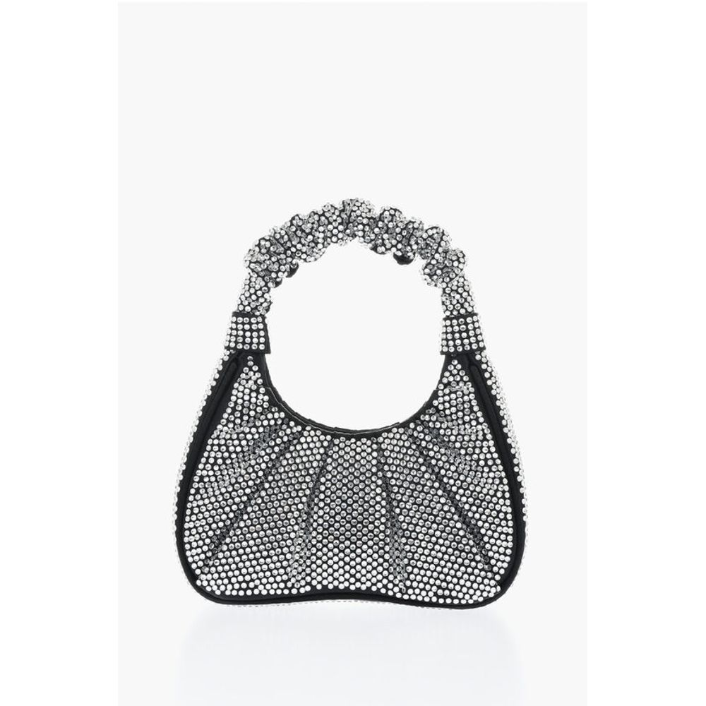 Jw Pei All-Over Strass Satin GABBI Mini Hobo Bag