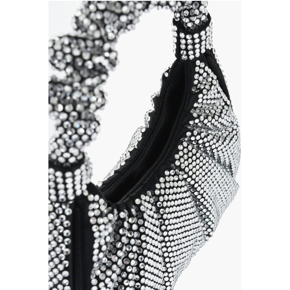Jw Pei All-Over Strass Satin GABBI Mini Hobo Bag