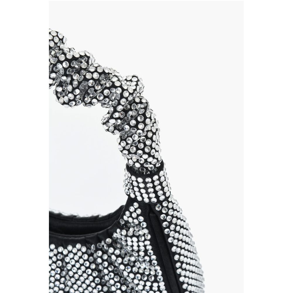 Jw Pei All-Over Strass Satin GABBI Mini Hobo Bag