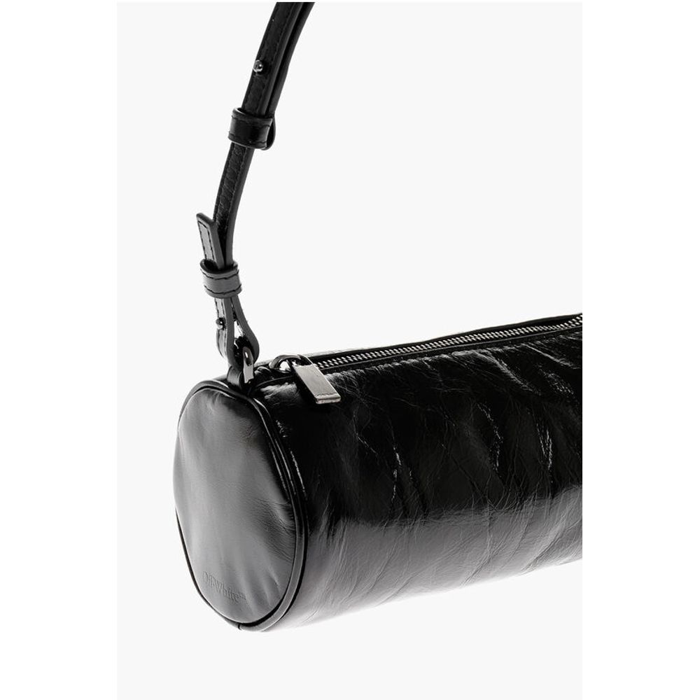 Off-White Leather TORPEDO Mini Bag with Silver Tone Logo