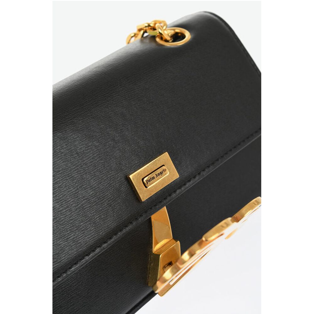 Palm Angels Leather PALM BRIDGE Shoulder Bag with Chain Shouder Strap