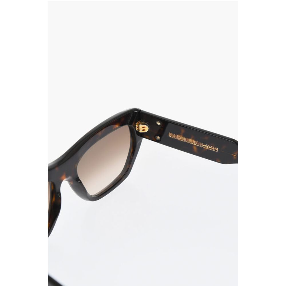 Emmanuelle Khanh Wayfarer Tortoiseshell Sunglasses with Shaded Lenses