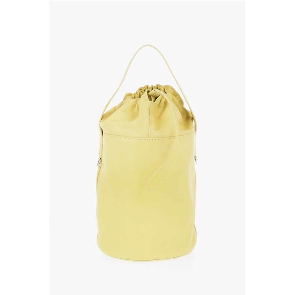 Jil Sander Leather Bucket Bag with Removable Shoulder Strap