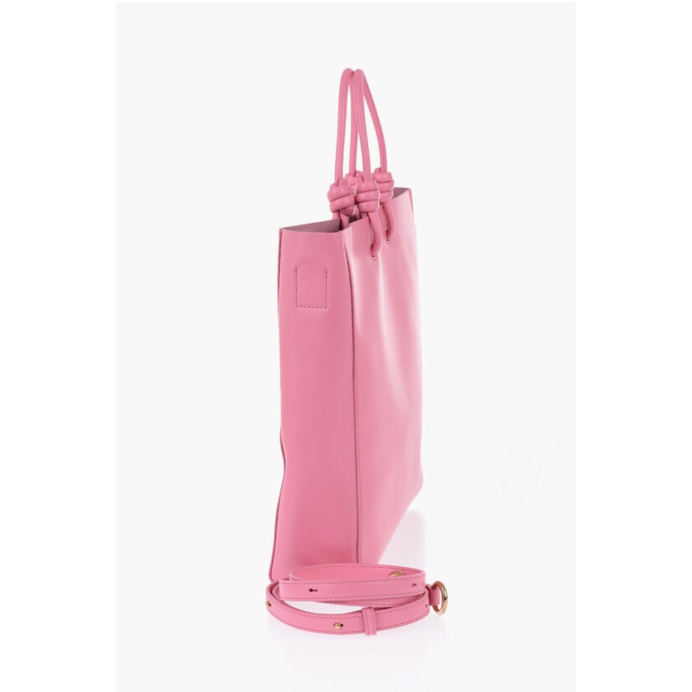 Jil Sander Leather Handbag with Removable Shoulder Strap