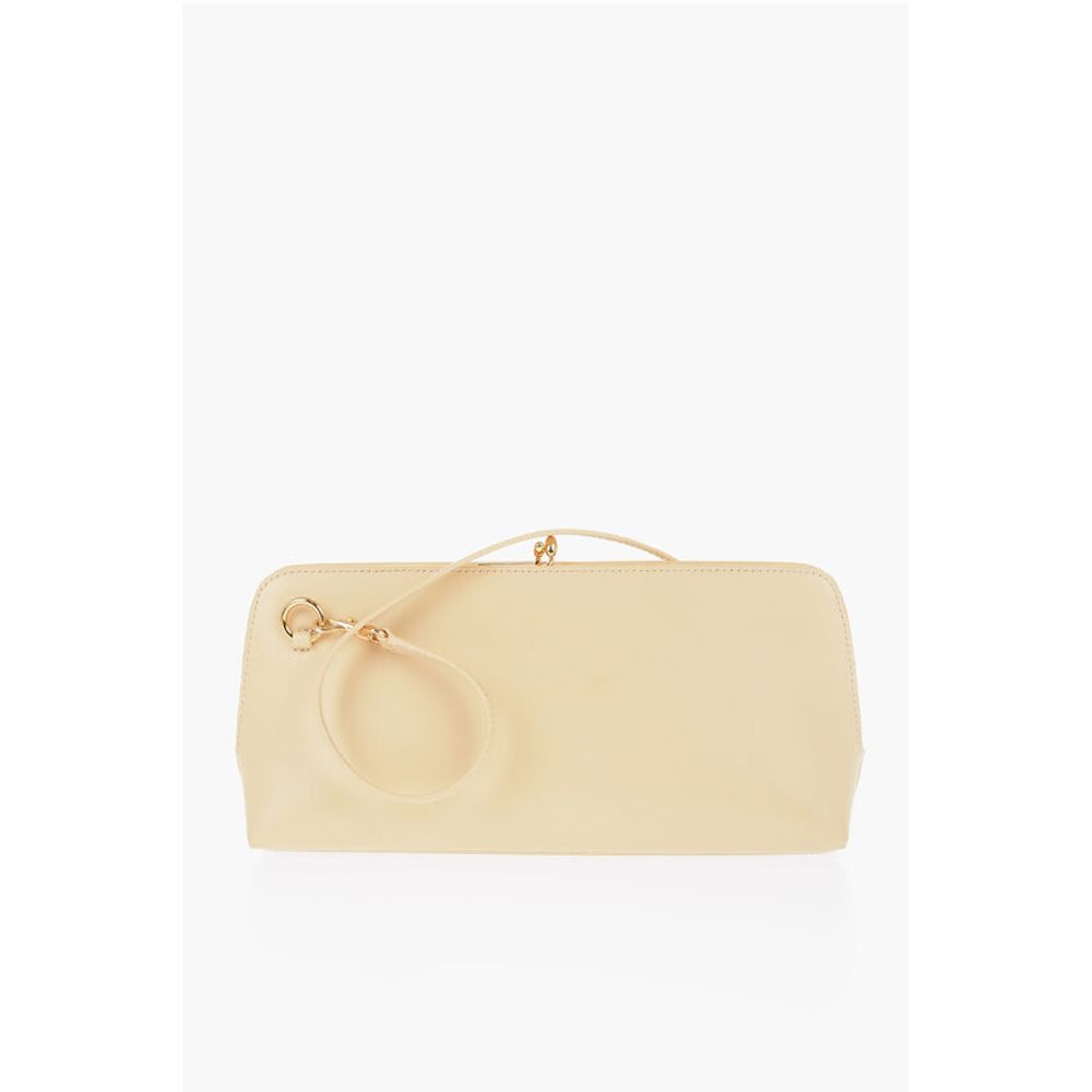 Jil Sander Leather Handbag with Removable Shoulder Strap