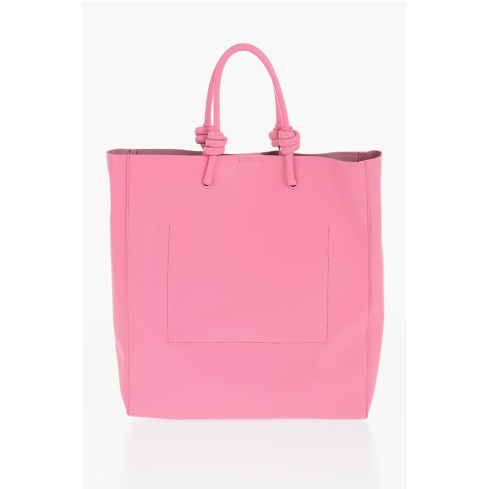 Jil Sander Leather Handbag with Removable Shoulder Strap
