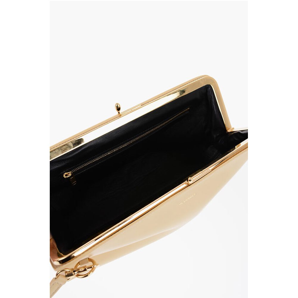 Jil Sander Leather Handbag with Removable Shoulder Strap