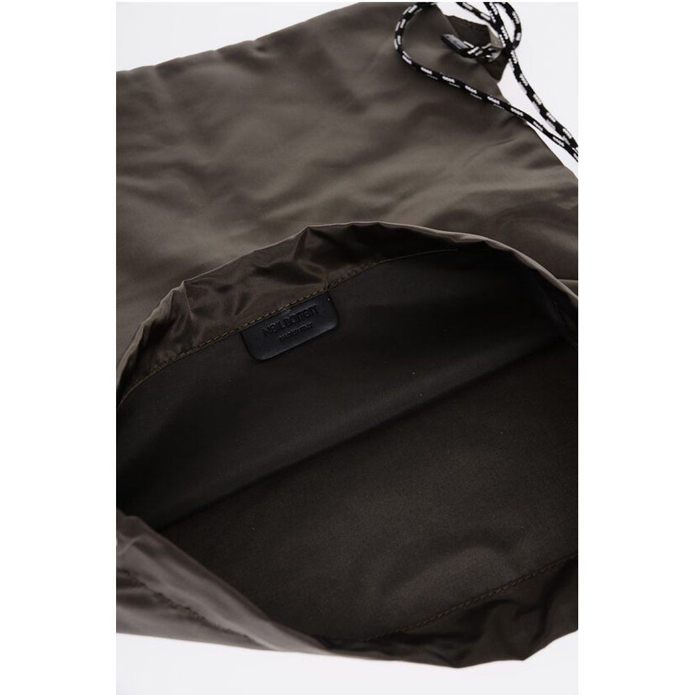 Neil Barrett Solid Color Nylon Drawstring Backpack