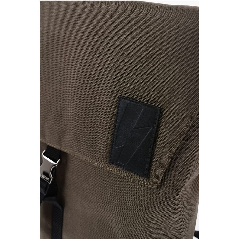 Neil Barrett Two-Tone Nylon CITY FLAP Backpack