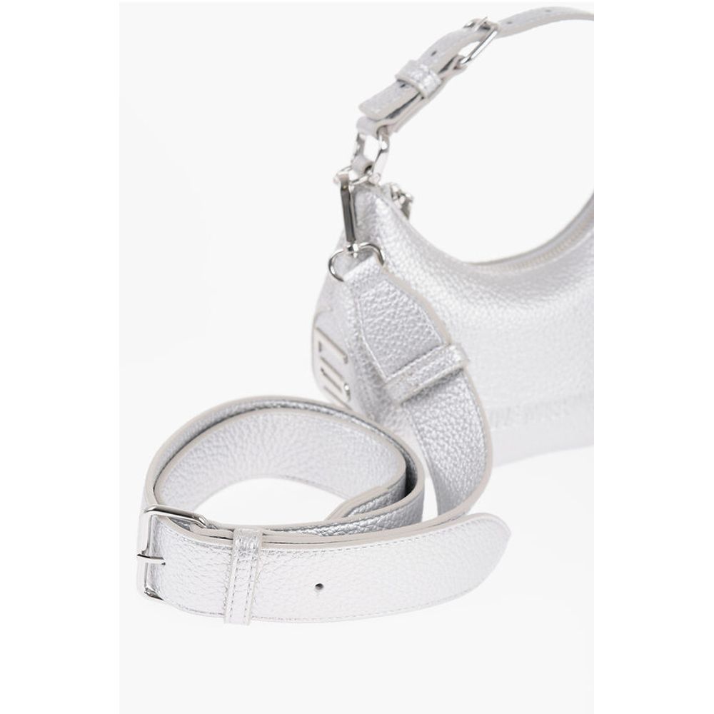 Moschino LOVE Textured Faux Leather Mini Hobo Bag