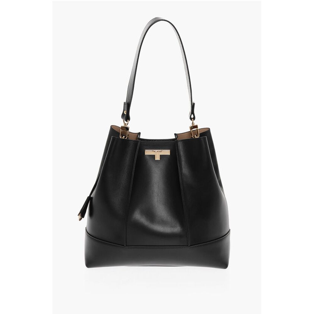 Testoni Leather LINDA Shoulder Bag with Matching Pouch