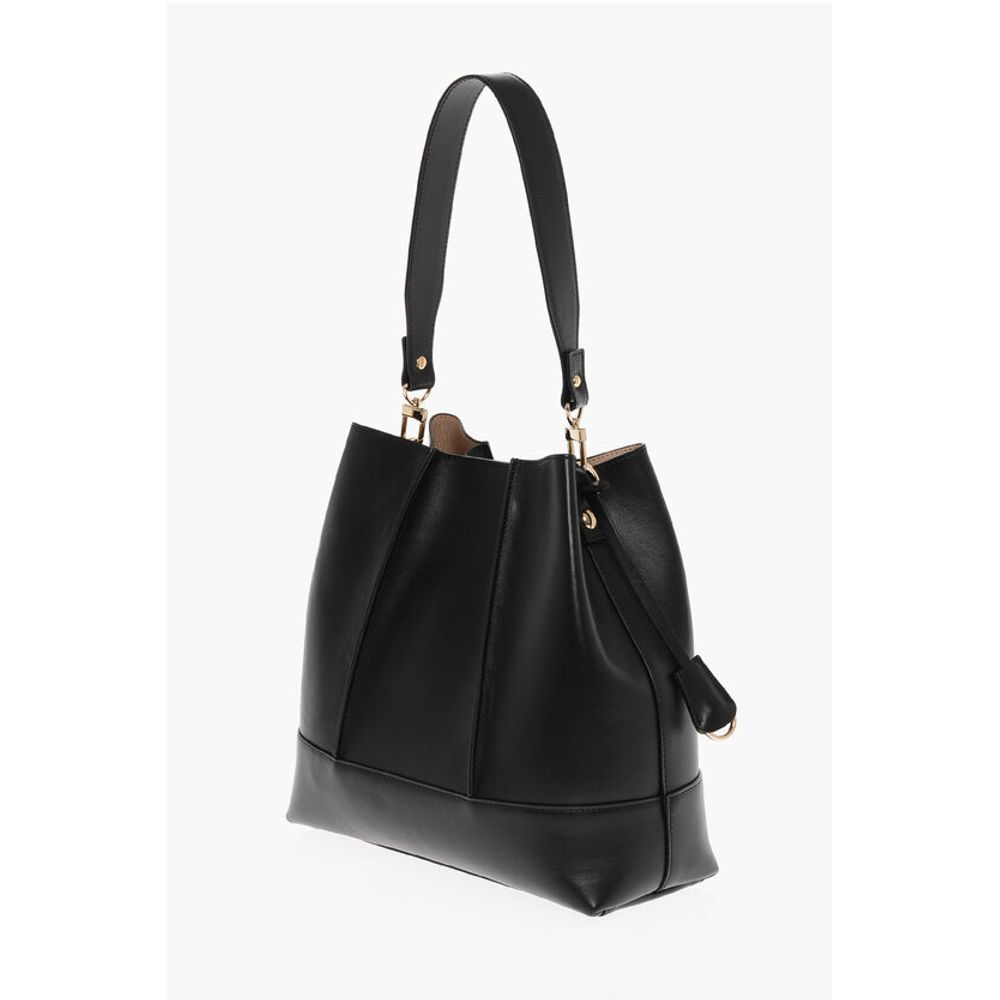 Testoni Leather LINDA Shoulder Bag with Matching Pouch