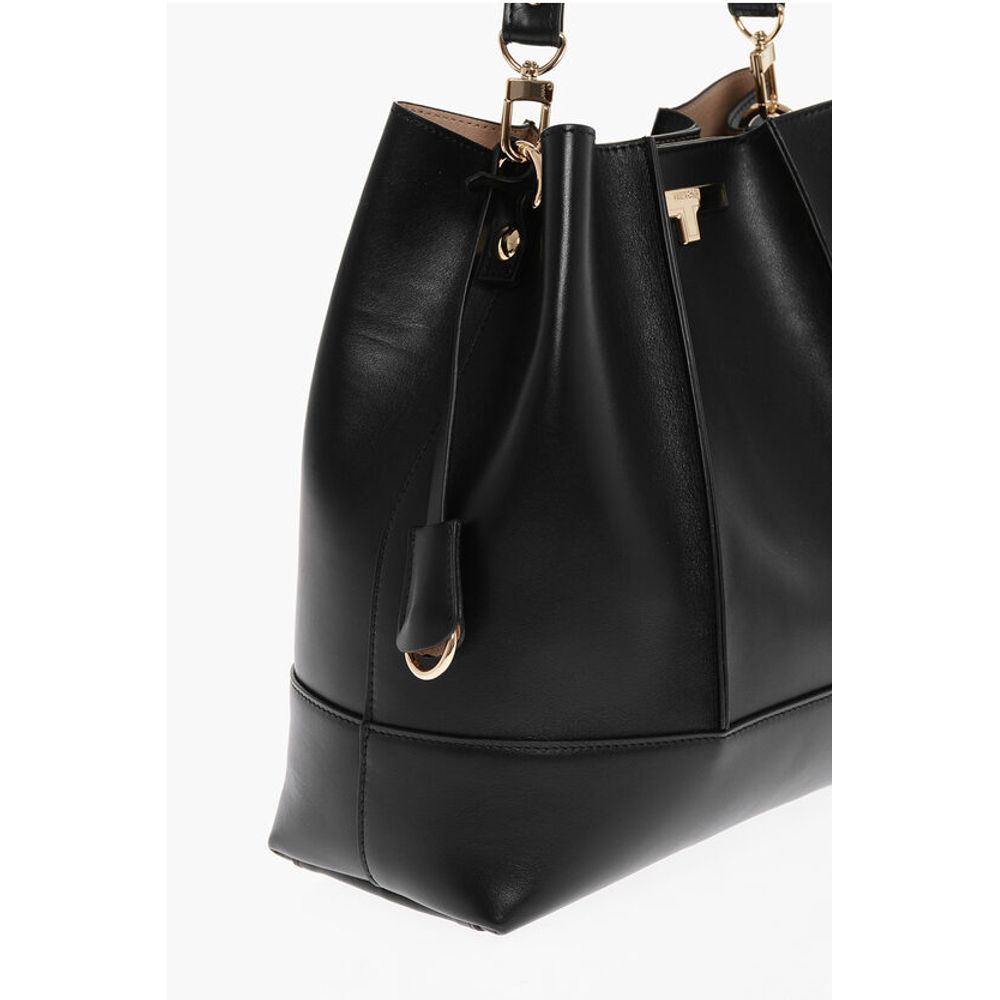 Testoni Leather LINDA Shoulder Bag with Matching Pouch