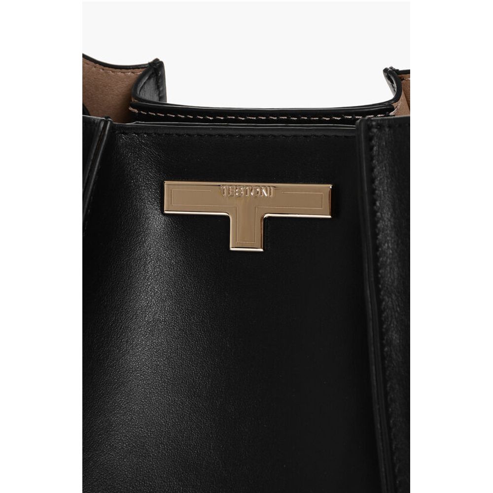Testoni Leather LINDA Shoulder Bag with Matching Pouch