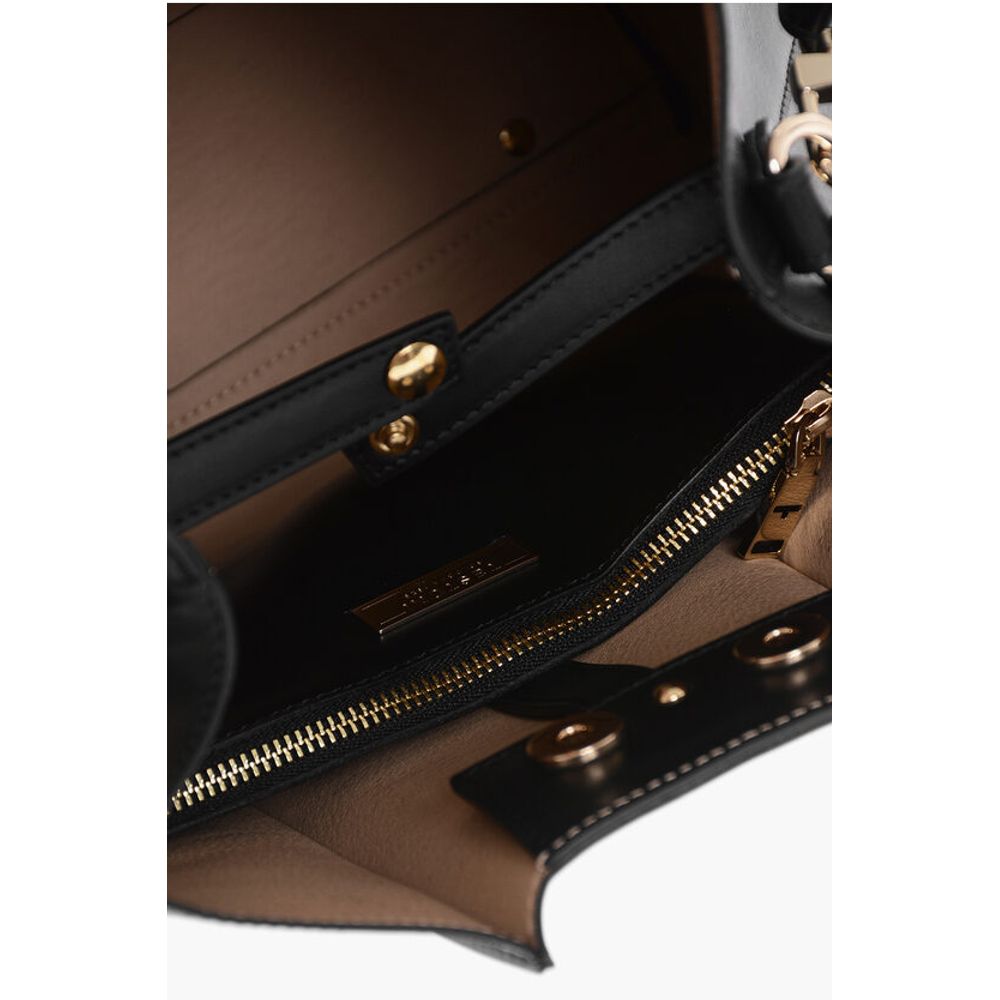 Testoni Leather LINDA Shoulder Bag with Matching Pouch