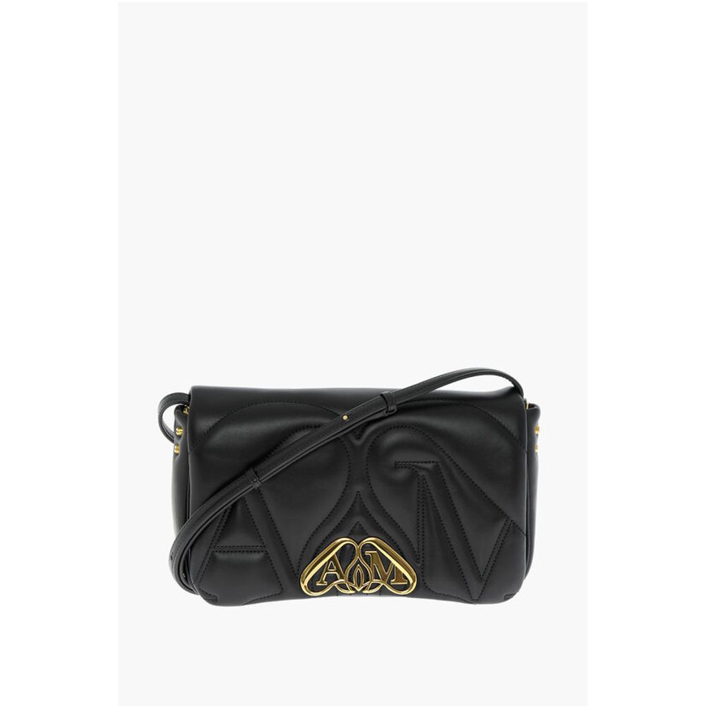 Alexander McQueen Quilted SEAL Bag with Removable Shoulder Strap