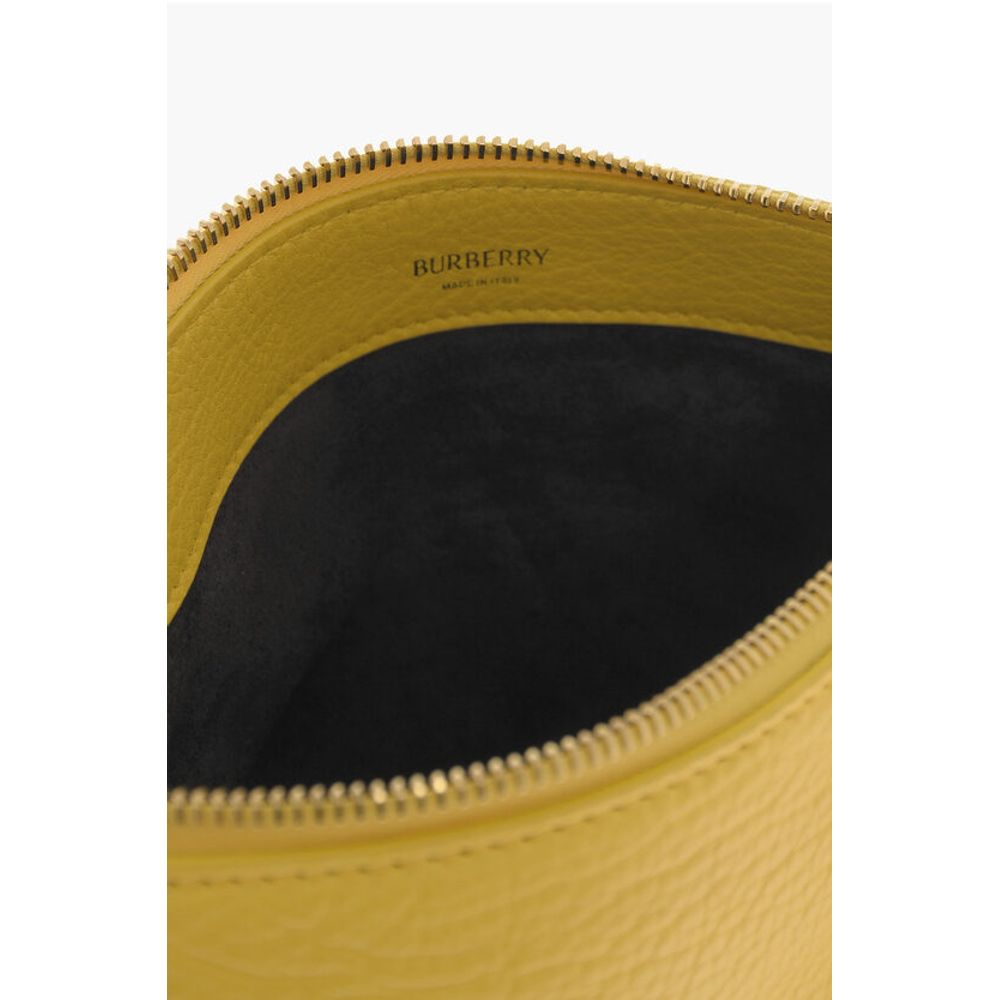 Burberry Textured Leather SM KNIGHT Shoulder Bag with Metal Details