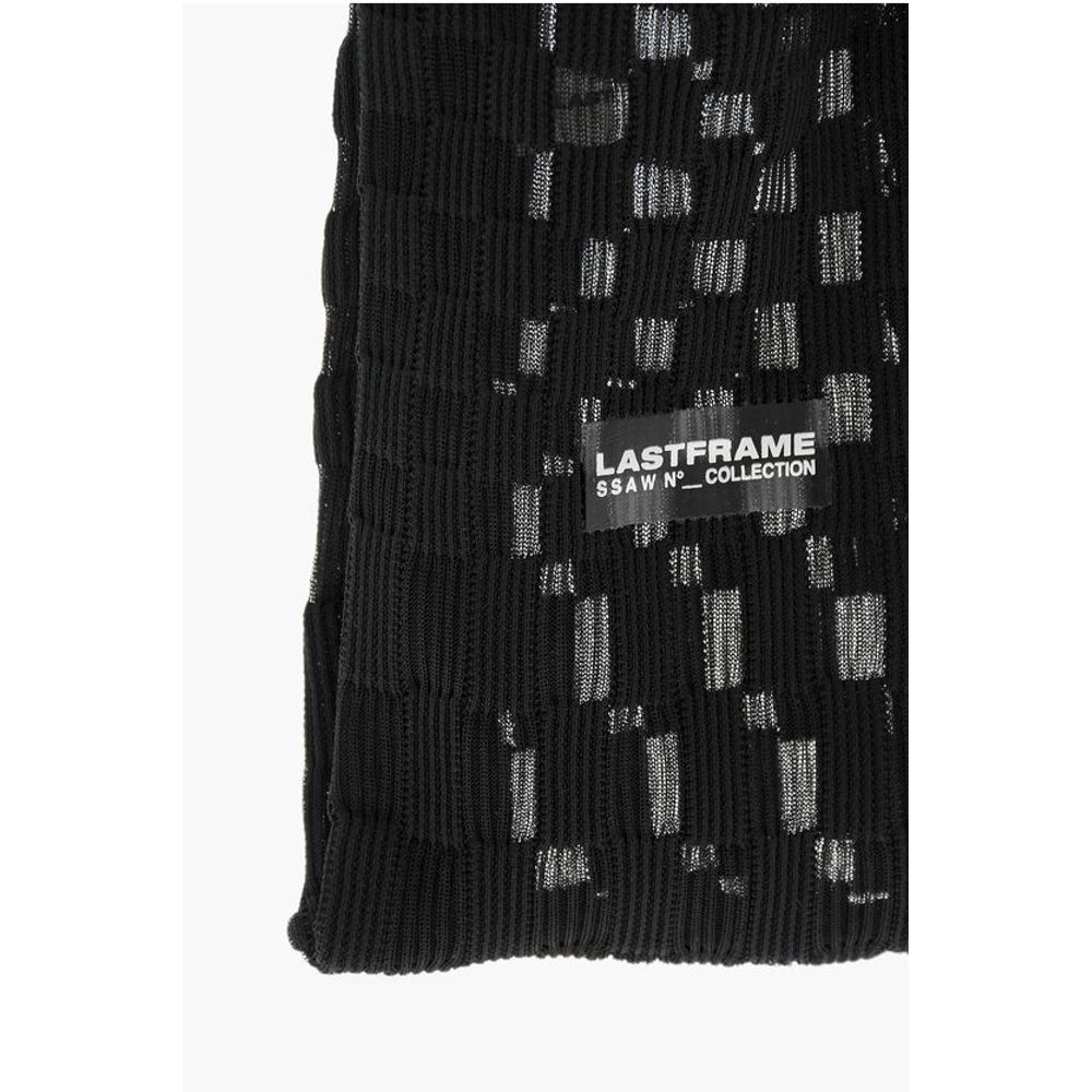 Last Frame Checked Tote Bag with See-Through Details