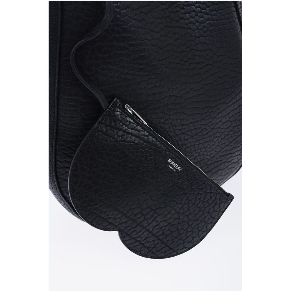 Burberry Grained Leather CHESS Bag with Removable Clutch