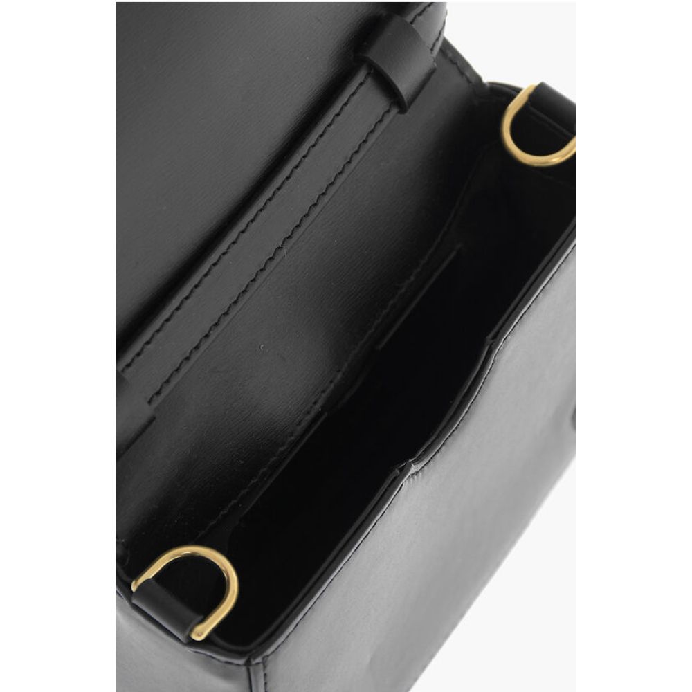 Off-White Leather SKELETON BINDER Shoulder Bag with Golden Detail