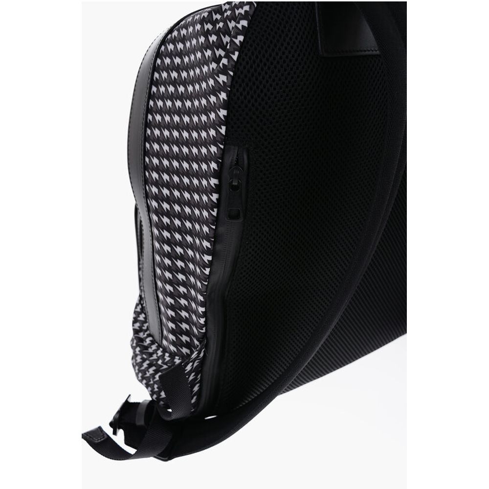 Neil Barrett All-Over Thunderbolt Printed Fabric Backpack