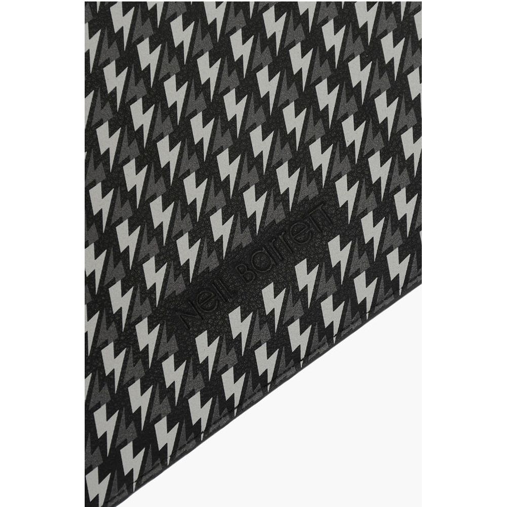 Neil Barrett All-Over Logo Leather Pouch