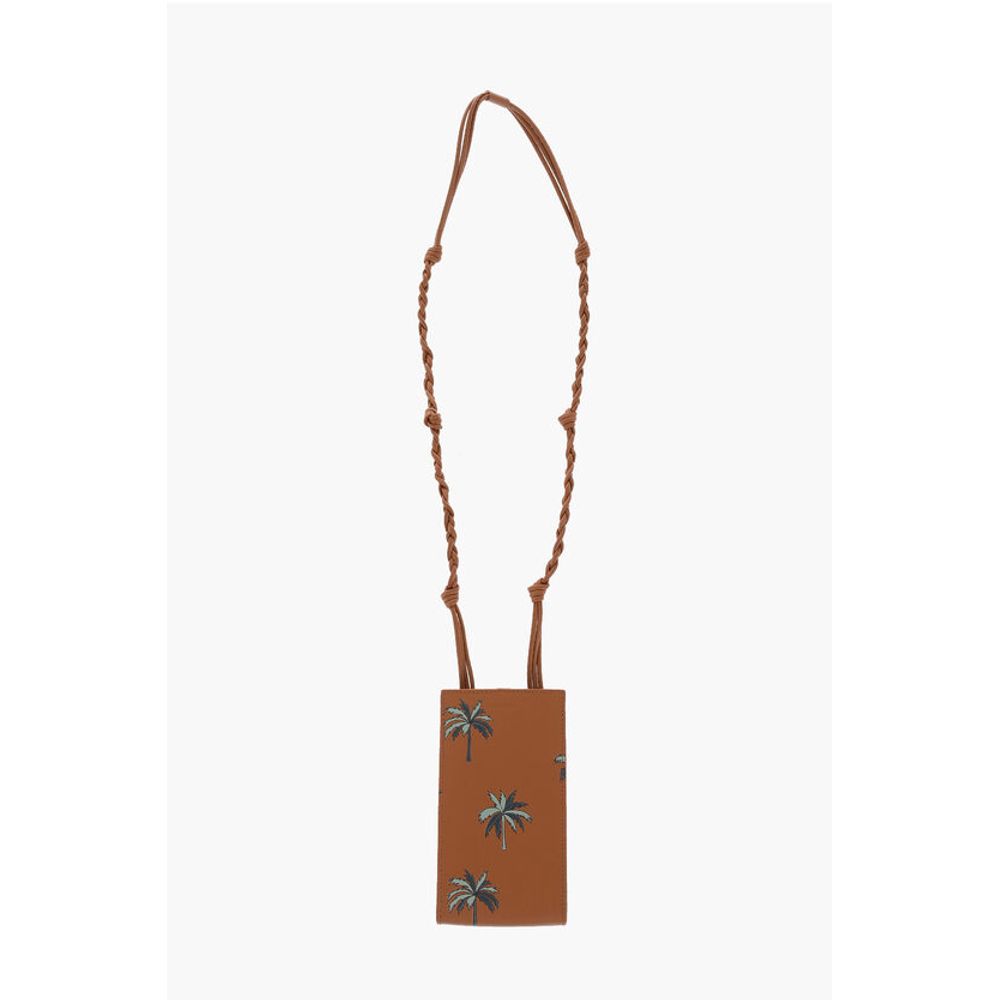Jil Sander Printed Leather Crossbody Smatphone Cover