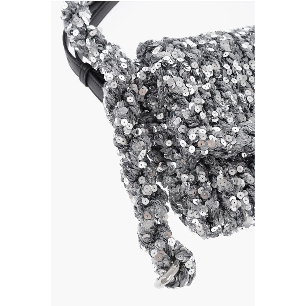 Jil Sander Knitted Shoulder Bag With Sequins