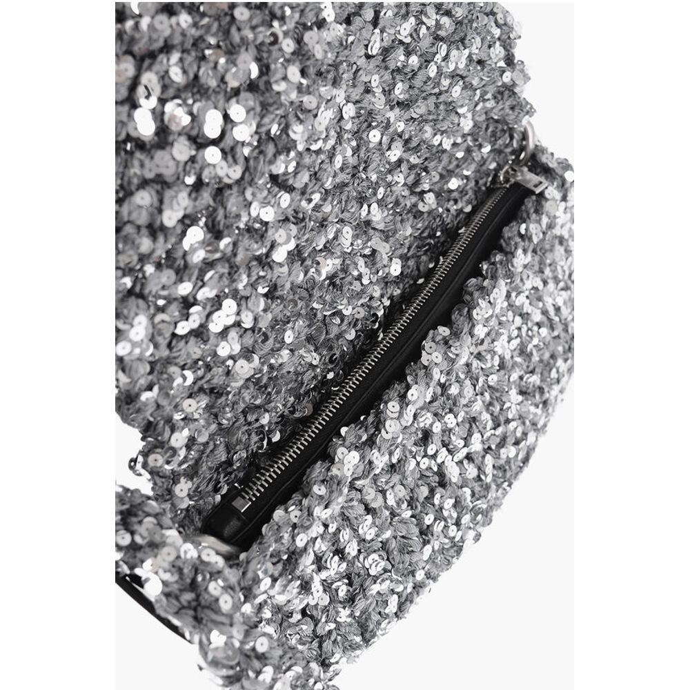 Jil Sander Knitted Shoulder Bag With Sequins
