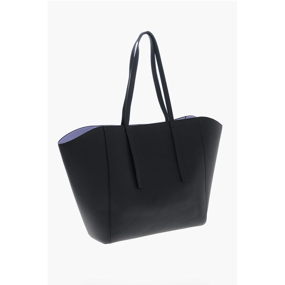 Versace JEANS COUTURE Textured Faux Leather Maxi Tote bag with Clout