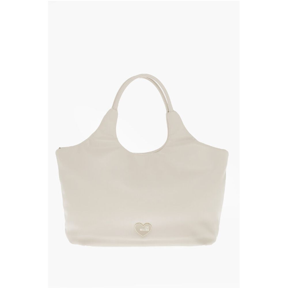 Moschino LOVE Faux Leather MARSHMALLOW Hobo Bag with Matched Pouch
