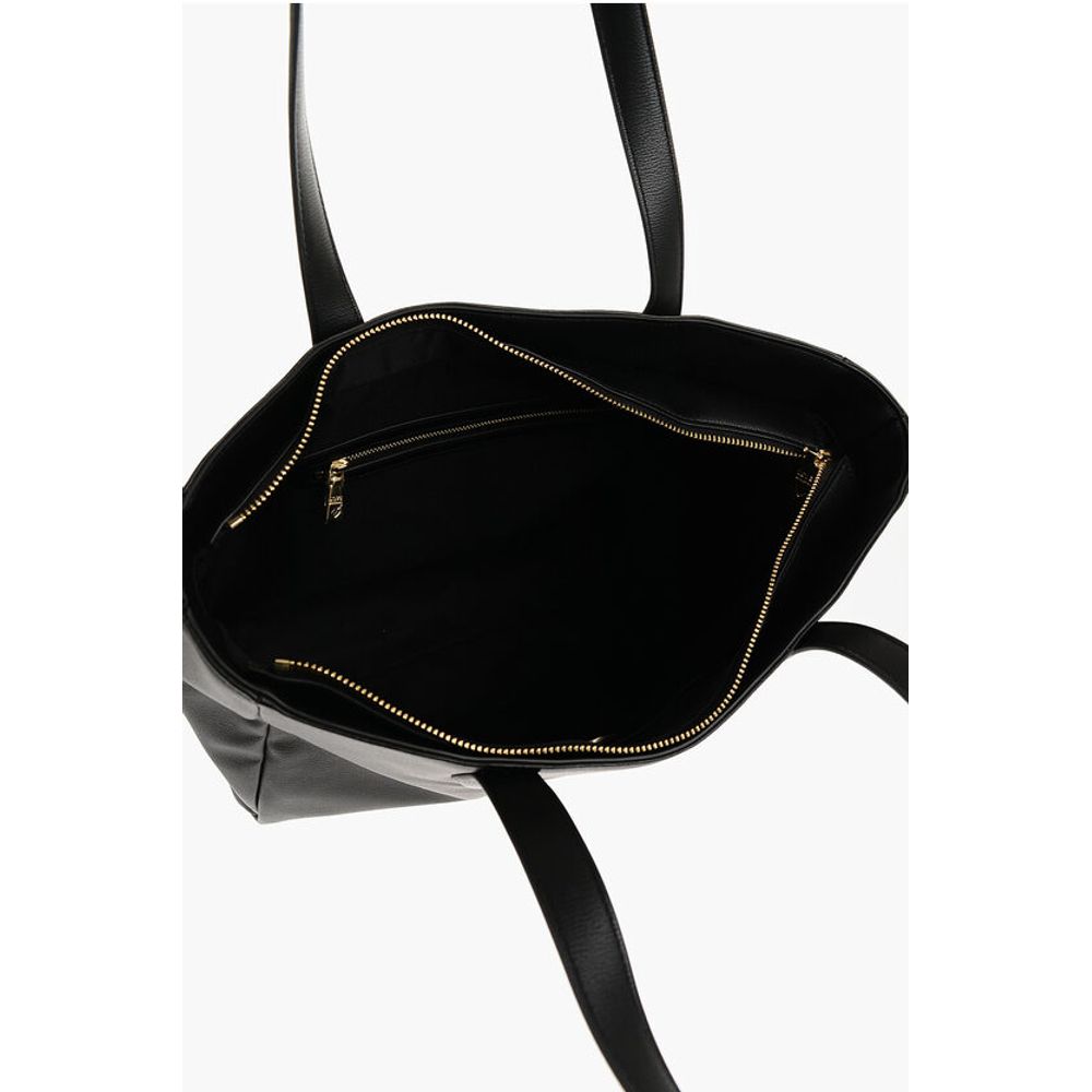 Moschino LOVE Faux Leather Tote Bag with Heart Shaped Pouch