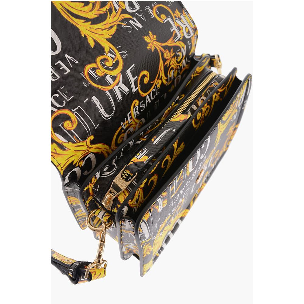 Versace JEANS COUTURE Saffiano Faux Leather Baroque Motif RANGE F wi
