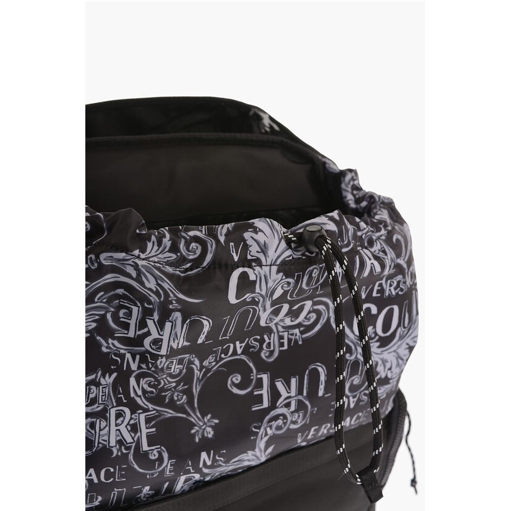 Versace JEANS COUTURE All-Over Logo Multipockets Backpack