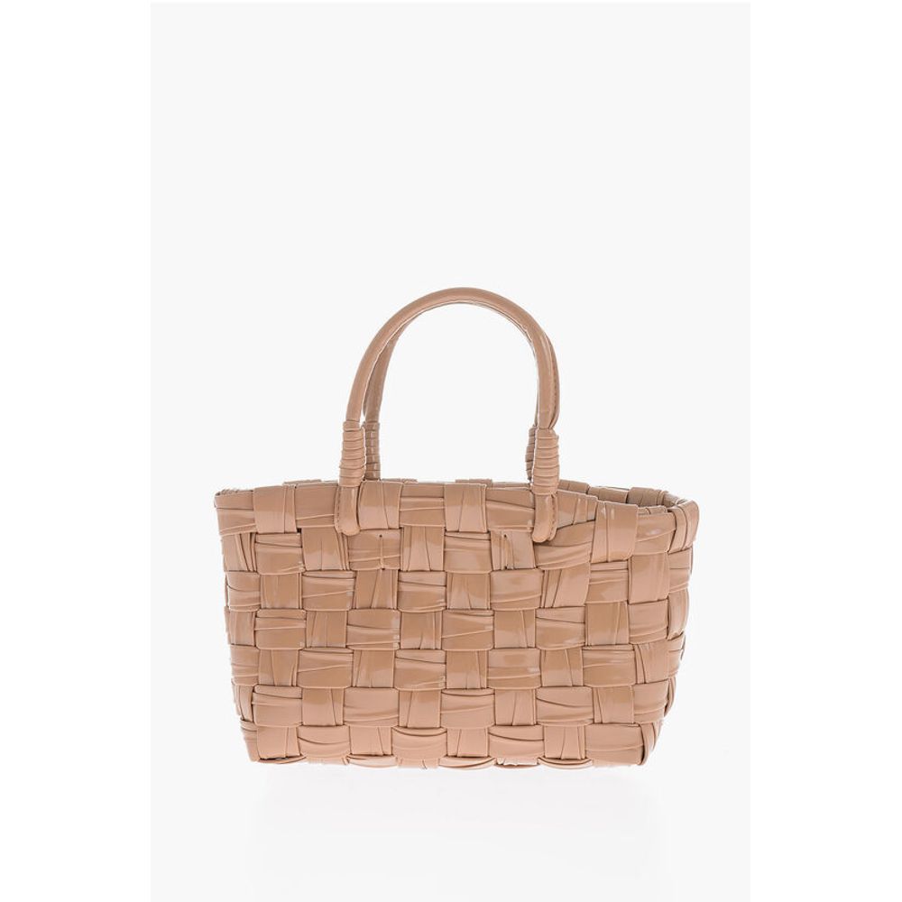 Dsquared² Glossy Handbag with Braided Design