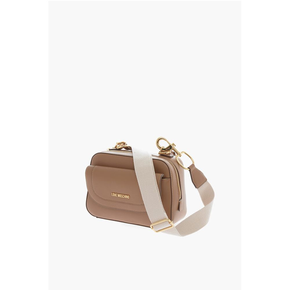 Moschino LOVE Faux Leather bag with braided Handle